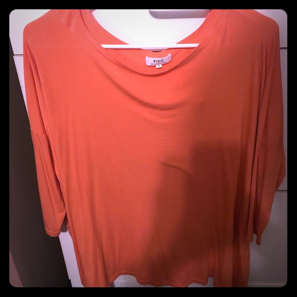 Peach 3/4 sleeve tunic